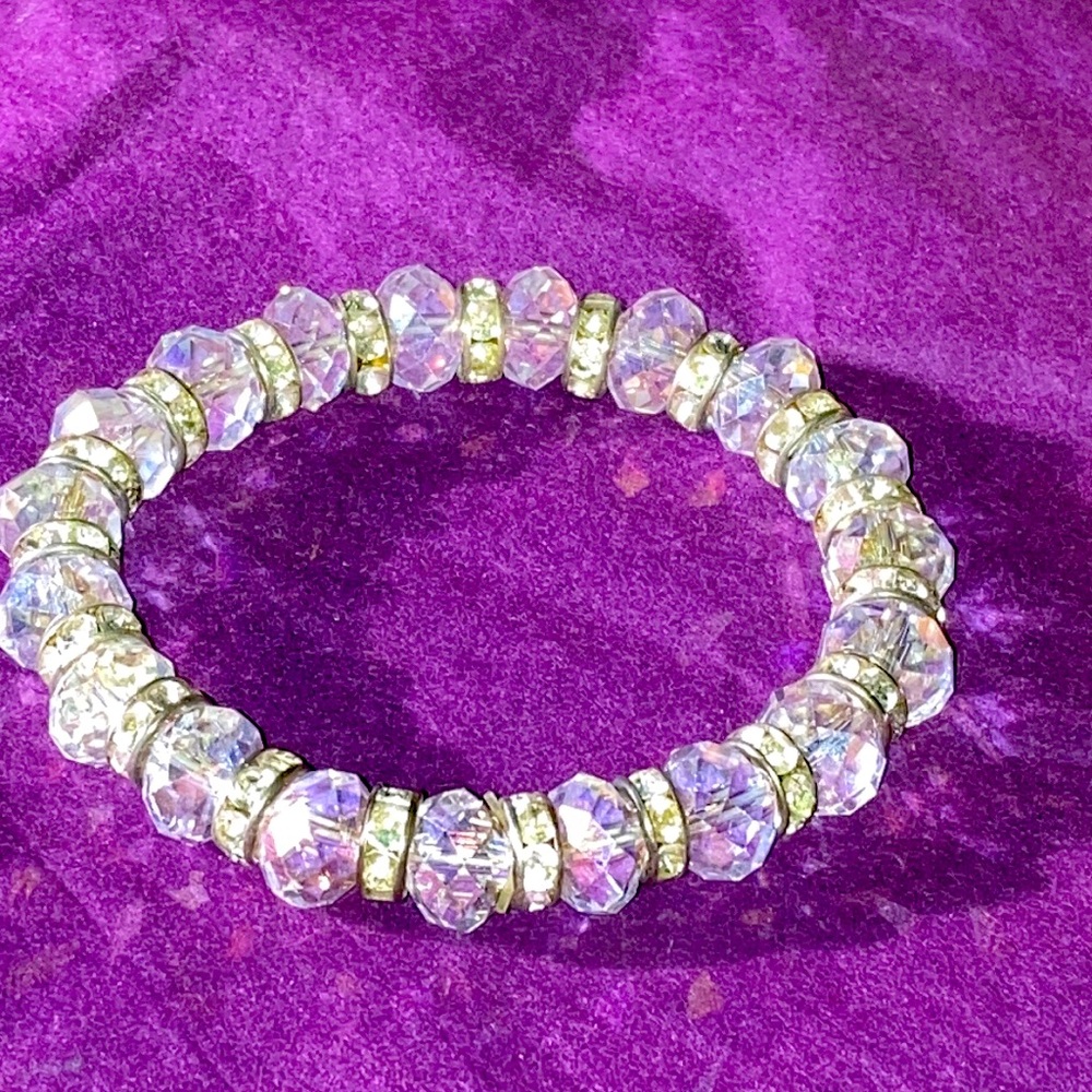 Vintage AB Crystal streach bracelet